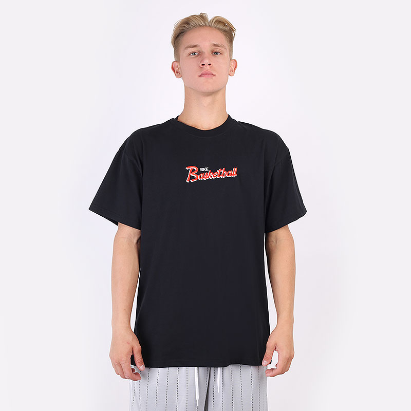 мужская черная футболка Nike Basketball T-Shirt DJ1552-010 - цена, описание, фото 3